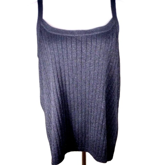💸$10 🔥Working Classics Designs & Co Ribbed Knit Metallic Camisole Size 22/24 - Picture 4 of 6